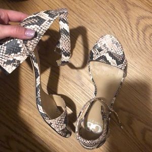 Snake skin heels